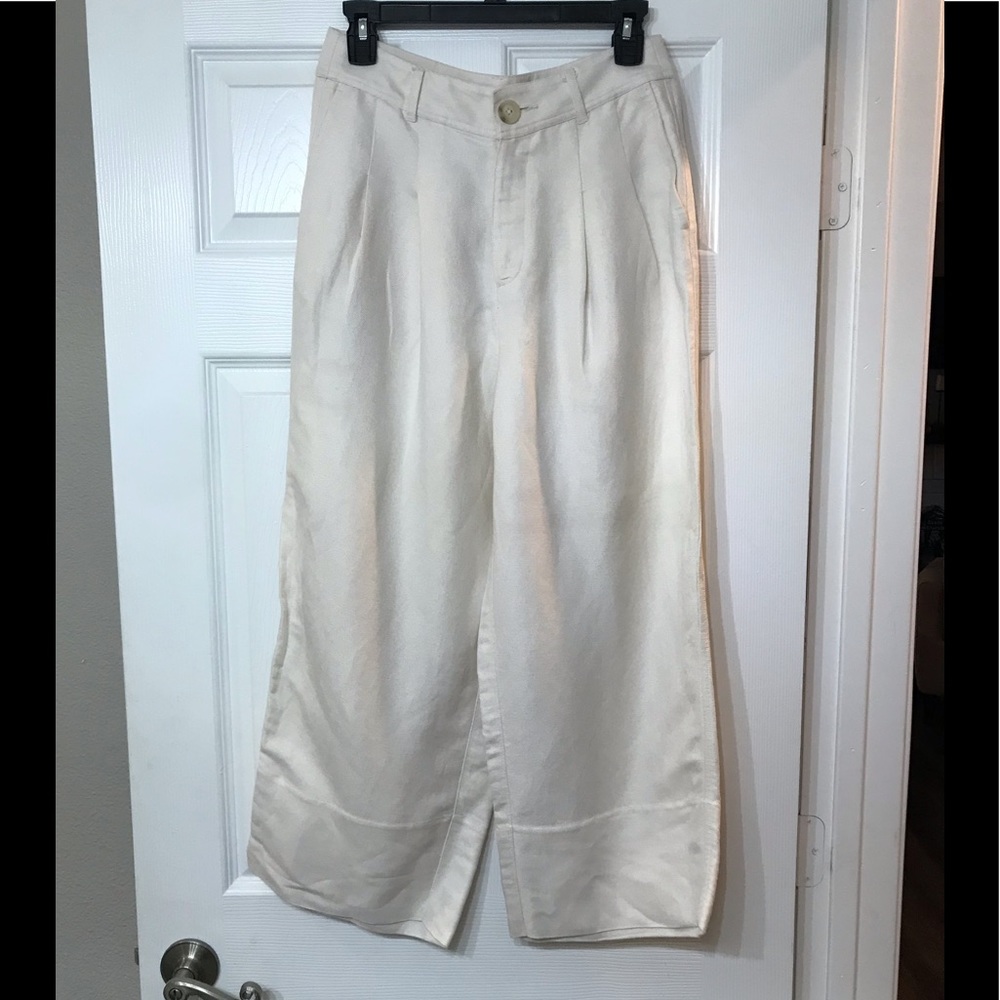 Made well Linen wide leg pants cream - Picture 5 of 8